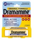 Dramamine Motion Sickness Relief, Original Formula, Tablets 12 ea (Pack of 7)