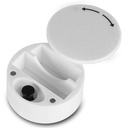 Small Travel Case Compatible with Intake Breathing Magnetic Nasal Strips & Magnetic Refill Applicator – Larger Durable Snoring Solution Case (White)