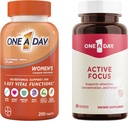 Viena diena paka - viena diena Multivitamīnu sievietēm 200 tabletes un viena diena Active Focus papildinājums, 30 kapsulas