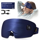 Heated Eye Mask for Dry Eyes - Silk Cordless Warm Eye Compress Moist Heat