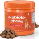 Probiotics for Dogs,Dog Probiotics 120 Soft Chews,Digestive Enzymes for Gut Flora, Dog is Human Digestive Enzymes Relieve Diarrhea Immunity Oral Problems Itching Constipation