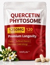 Quercetin Phytosome 500mg+Fisetin Bromelain VIT C Immune Support 120 Count