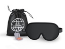 3D Sleep Mask -100% Blackout Sleep Mask, Memory Foam & Soft Cotton, Adjustable Headband, Ergonomic Design - Includes Soft Earplugs for Noise Reduction - Ideal for Travel & Restful Sleep
