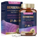 Berberine Supplement with Ceylon Cinnamon, Milk Thistle - GLP-1 Supplement GLP Activate Natural Formula, Berberine Plus for Liver & Gut Health, Immunity, Better Figure, Men & Women - 120 Vegan Caps