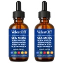 Irish Seamoss Thyroid Hormone Regulator, Velestoff Thyroid Support Drops | Sea Moss, Black Seed Oil, Ashwagandha, Burdock Root, Bladderwrack, Hormone Balance & Support - 2 FL.OZ (2 Pcs)