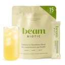 BEAM Biotic Probiotics for Women & Men – Gut Health for Women & Men, Digestive Health with Pre, Pro & Postbiotics + Glutathione, Daily Probiotic Drink for Bloating Relief, Lemonade, 15 Servings