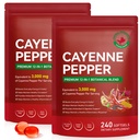 FANSHI Cayenne Pepper Softgels Supplement, 2 PCS, 240 Capsules