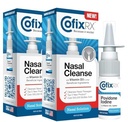 COFIXRX Nasal Cleanse Solution Spray, Povidone Iodine with Vitamin D3 & Xylitol, Cleans Nasopharynx, Cold & Allergy Releif, Laboratory Tested Patented Formula, Fast Acting and Long Lasting, Two Pack