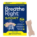 Breathe Right Sport Nasal Strips, Sweat-Resistant w/ActiveVent, Tan 26 ct