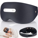 𝐀𝐈-𝐏𝐨𝐰𝐞𝐫𝐞𝐝 Neuro Sleep Eye Masks+Sleep Aid+Sleep Analysis with Hot Compress/Vibration Massage/Voice Prompt/Relaxing Music/Light Shielding/Mild Sensory Feedback/Adjustable Strap/Box, Balck