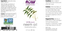 Now Solutions, Neem Oil, 100% Pure, Made from Azadirachta Indica (Neem) Seed Oil, Natural Relief from Irritation and Other Skin Issues, 1-Ounce, 2 Pack