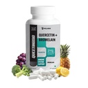 TQ Wellness Quercetin with Bromelain, Quercetin 400 mg & Bromelain 82.5mg per capsule, QUCETINBRO Helps Synergistic Action Respiratory Health, Immunity, Cardiovascular Health- 60 Capsules