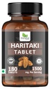 Haritaki Tablet -180 Tablets | Known as Harde, Harad, Kadukkai, Himaj tablets | Natural, No Additives and Preservatives