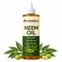 AROMATICO Neem Oil for Skin, Face & Body - Cold Pressed Neem Oil for Dry Skin, Hair & Scalp Care | Natural Neem Hair Oil & Plant Care Oil | 100ml