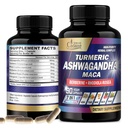 Organic Cadane Ashwagandha papildinājumi - Atmiņas, imūnās sistēmas un stipruma atbalsts - 7in1 Koncentrēts ar turmeric, Maca Root, Berberine & More - 90 Vegan kapsulas 3 mēnešu piegādes