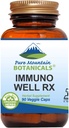 Pure Mountain Botānika Immuno Well RX - Košera Caps ar Organic Astragalus Echinacea Ķiploki Maitake Shiitake Mushroom Honeysuckle & Beta Glucan