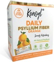 Konsyl Daily Fiber Orange 100% Dabīgs Psyllium Husk pulveris - dabiski saldināts - bez lipekļa - 30 Individual Stickpacks