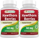 Best Naturals Hawthorn Berry 565 mg 180 Kapsulas (180 Skaits (2. iepakojums))