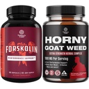 Bundle of Pure Forskolin ekstrakcijas papildinājums pastiprinātai enerģijai pieaugušajiem-uz augu balstītas enerģijas bagātinātājiem un Horny Kaze Nezāļu ekstrakta komplekss pastiprinātai enerģijai un izturībai