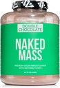 NAKED Vegan Mass - Double Šokolādes Svars Gainer - 1260 Kalorijas, 50G Olbaltumvielas, Nekas Mākslīgs, Visu Dabīgo Šokolādes Olbaltumvielu Pulveris, Ne-GMO, Bez Soy & Gluten - 8LB Bulk - 11 Kalpo