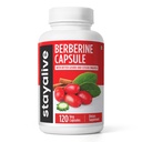 STAY ALIVE Premium Berberine with Ceylon Cinnamon, 3-in-1 Complex with Berberine HCL 1200mg & Bitter Gourd Extract, 120 Capsules, Extra Strength Powder, Non-GMO & Gluten-Free Supplement