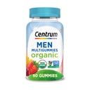 Centrum Vīriešu organiskās multigumijas, Vīriešu Multivitamīnu Gumies, Organic Multivitamīnu vīriešiem ar Essential Nutrients Imūnsupport, Enerģija, un Muskuļu funkcija - 90 Skaits
