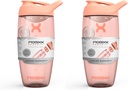 Promixx PURSUIT Olbaltumvielu sakratītājs pudele – Premium Sporta Blender Pudeles olbaltumvielu maisījumiem un papildinājumu krata – Viegli tīrs, izturīgs Olbaltumvielu kratītājs Kauss (iepakojums no 2)