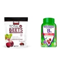 Force Factor Total Beets Chews ar biešu un vīnogu sēklu ekstraktu Plus Vitafusion B12 Gumies, 90 Count Cherry Flavor