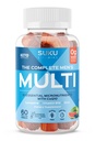 SUKU Vīriešu dienas multivitamīnu Gumijas – vitamīni A, B12, C, D3, E, cinks, CoQ10 un likopēns – prostatas, sirds un imūnās sistēmas – bezcukura, vegans, jaukta augļu fūzija – 60 grāvji