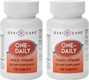 GeriCare Viendienas multi-Vitamīnu tabletes Diētiskās Papildviela 100 Skaits (iepakojums no 2)