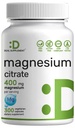 Magnija citrāts 400mg uz vienu Kalpotāju, 300 Veggie kapsulas – Čelēts, Viegli Absorbēts, Attīrītas Class Mineral – Muskuļi, Sirds, & Gremošanas atbalsts – Ne-GMO