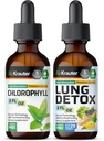 BIO KRATER Chlorophyll Tincture 2 Fl. Oz. & Lung Detox Tincture 2 Fl. Oz.