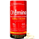 Oh!mino Essential aminoskābes papildinājums. Kapsulas bez stimula. Visi 9 EAA, BCAAs un Perfect Amino par treniņiem, Amino Energy, un, lai Build Muskuļi, un atgūt ātrāk.