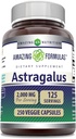 Amazing Formulas Astragalus 2000 mg Per Serving Capsules Papildinājums - Izgatavots no Pure Astragalus Membranaceus augu saknes ekstrakts -- Non-GMO --Luten Free (250 Skaits)