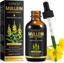 Mullein Drops for Lungs, Mullein Leaf Extract for Lungs,Mullein Leaf Extract Tincture with Chlorophyll Natural Herbal Papildinājums Mullein Extract Drops for Lung Cleanse and Breathe Health