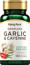 Piping Rock Odorless Ķiploki Softgels 
