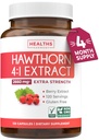 Super spēcīgs Hawthorn Berry ekstrakts Kapsulas - Hawthorn Berry papildinājums izgatavots no Extra Strength Koncentrāts, lai atbalstītu sirds un gremošanas veselību - Vegan Non-GMO & Gluten bezmaksas (4 mēnešu piegādes)