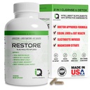 Atjaunot 2 In 1 Colon Cleanse & Detox w/ Psillijs - Atbalsta Gremošana, Uzpūšanās un Aizcietējums Relief sievietēm un vīriešiem, Gut Detox Attīriet w/ Magnium - Electrolyte Infuse Colon Cleanser & Detox