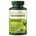 Banānu botānikas Triphala tabletes - Organic Triphala with Amla, Haritaki & Bibhitaki – gremošanas, noārdīšanās un veselīgi Gut Microbiome * – 180 tabletes – Ne-GMO Ilgspējīgi Izgudrots Vegan