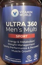 Vitamīnu pasaule Ultra 360 Vīriešu multisports (180)