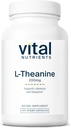 Vitālie uzturvielu L-Teanīns 200mg      - Vegan Papildinājums L Theanine Papildinājums atbalsta normālu stresa līmeni un kognitīvo funkciju * - - Gluten, Dairy and Soy Free - 120 kapsulas