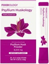 FOODOLOGY Psyllium Huskology (20 Sticks, 10 dienas) - Herbal Psyllium Husk Papildinājums Aizcietējuma atvieglojums, Gut Health. Augu bāzes Diētiskā Fiber, maksimālais stiprums 7200mg.