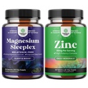 Augstas absorbcijas kumode Magnija miega papildinājums - Bez melatonīna kalm Magnijs miegam un cinks 50mg Imūnsupport - Cinka komplekss papildinājums Imūnsistēmai