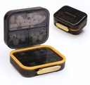 Bexeen Medicine Pill organizētājs Travel Cute Pill konteiners Small Pill kaste Purse Mini Pill kaste Portable Vitamīna turētājs Organizators Compact Travel Size Medication Daily Pocket Pharmacy papildināšanai