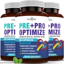 Pro Optimizēt Probiotikas sievietēm, Menopauze, 70 miljardi KVV, Gremošanas Veselība - Atbalsts Bloating, Karstās Zibspuldzes, Locītavu Atbalsts, Nakts Sviesti - Gut Veselība & Metabolisms - Dong Quai (180 (3. iepakojums))
