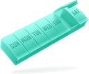Barhon Pill organizētājs Liels, Weekly Medicine Pill organizatori, 7 Day Pills Box Case Travel for Big Vitamīnu piedevas Zivju eļļa, Zaļš