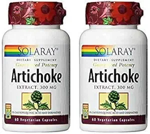 Solaray Artichoke Leaf ekstrakts, 300 mg, 60 grāfs (2 iepakojumi)