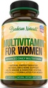 Sieviešu Multivitamīnu Papildinājums. Vitamīnu A C D E & B vitamīnu komplekss. Imūnās un sieviešu atbalsts + antioksidants un dabas enerģiju. Ne-GMO, bez lipekļa, izgatavots ASV,60 Caps