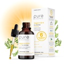 Pure TheraPro Rx Vegan A-D-K Drops-6 Mon Supply-Vitamin A(Palmitāts un betakarotīns), Liposomāls vitamīns D3(kā vegana holekalciferols), Liposomāls vitamīns K2(MK-4 un MK-7)atbalsta imunitāti un kaulu veselību-20ml