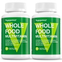 Vegānu vesela pārtika Multivitamīni vīriešiem, Metilēti multivitamīni vīriešiem un sievietēm, Organiskie augļi un dārzeņi Papildinājums, Herb & Mushroom Blend, Augu Omega, Visi Natural, Ne-GMO, 180 Count